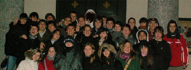 Il Gruppo degli Adolescenti della nostra Parrocchia nel 2008