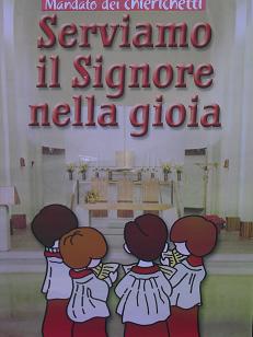 Locandina realizzata da Mariangela Tentori per il Mandato ai Chierichetti